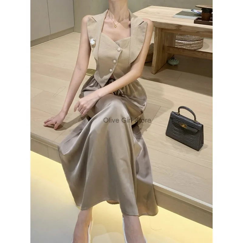 High End Tank Top Y2k French Floral Suit Small Suspender Women's Summer Outerwear Sexy Girl Short Vest Top Women's Clothing