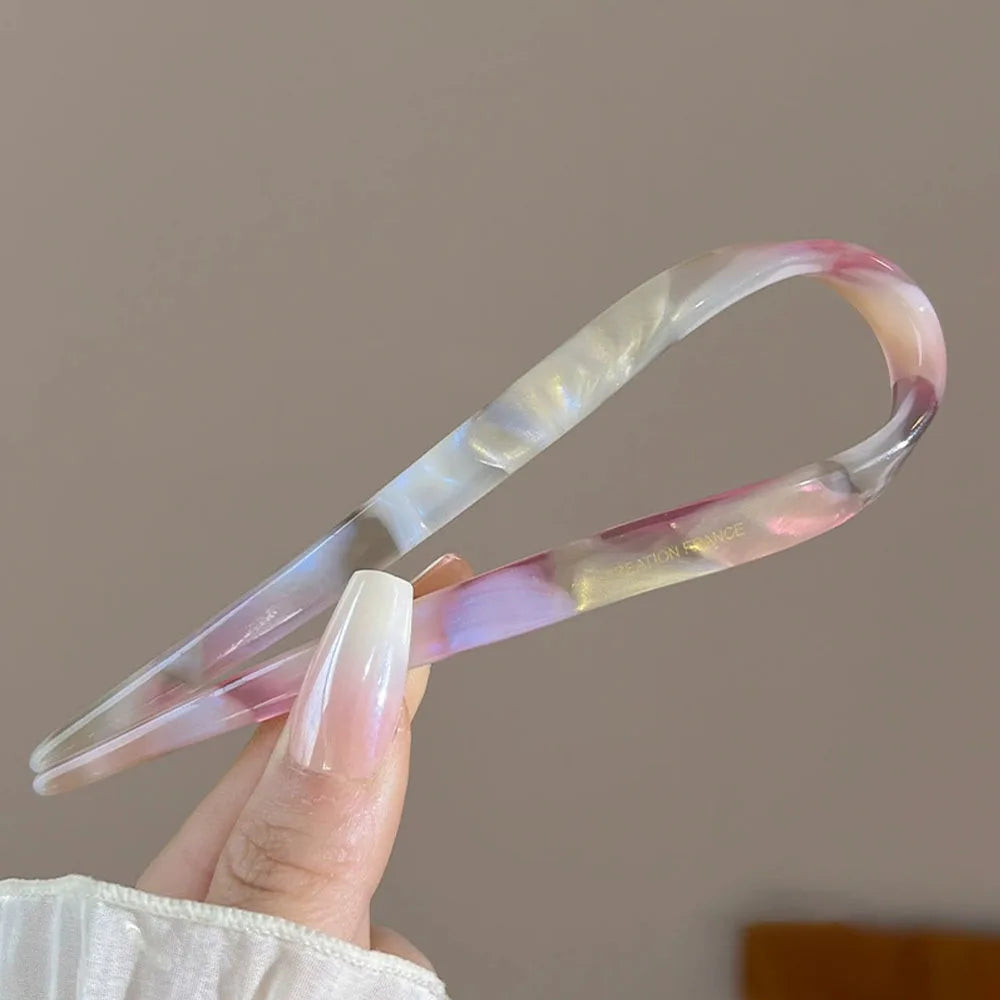 Retro U-shaped hairclip for women elegant temperament ponytail hairpin fashion girls Hair accessories