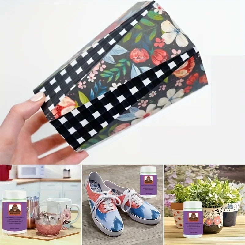 120ml Water Based Sealant Drawing Sealant Adhesive Multifunctional Glue With Brush For DIY Handicraft Wood Art Plastic & Paper