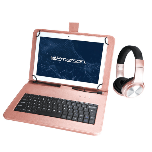 Emerson 9” Quad Core Tablet with Android 14 Rose Gold - Refurbished