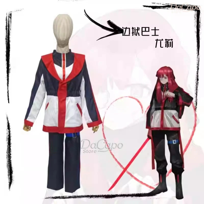 Limbus Company Yuri Cosplay Costume Wig Women Coat Suit Halloween Clothes Party Uniform Anime Game Event Roleplay Adult Set