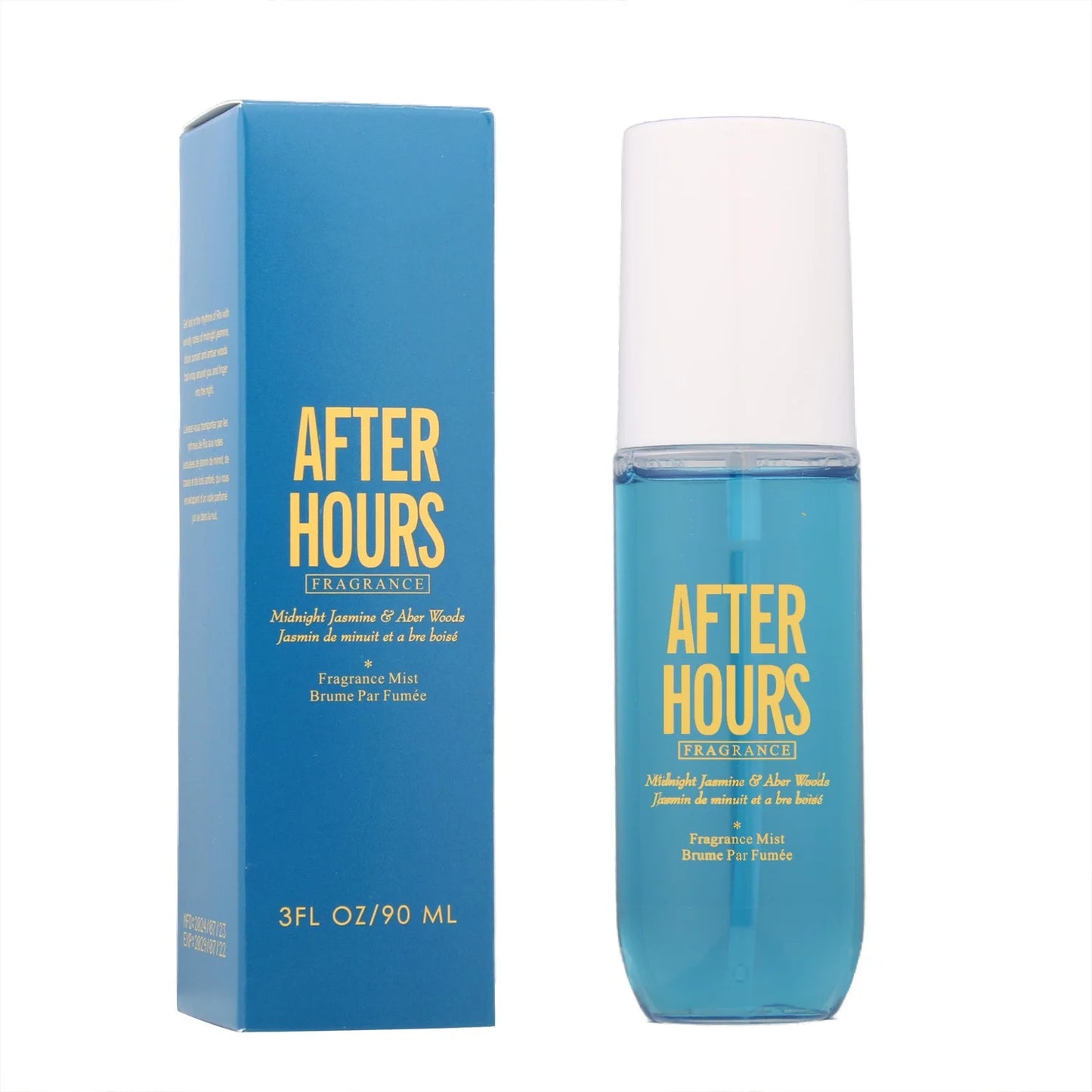 Natural alcohol-free and low-allergen liquid perfume spray that can be used on hair body and clothing Water-based natural oil