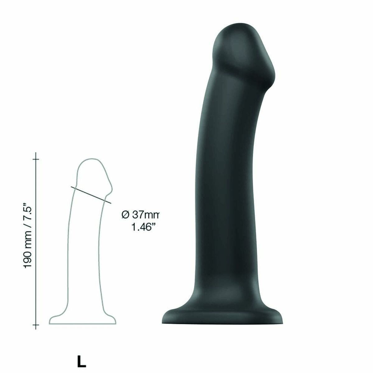 Dildo Semi-Realistic Dual Density Strap-on-me