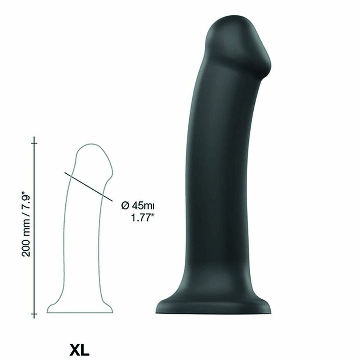 Dildo Semi-Realistic Dual Density Strap-on-me