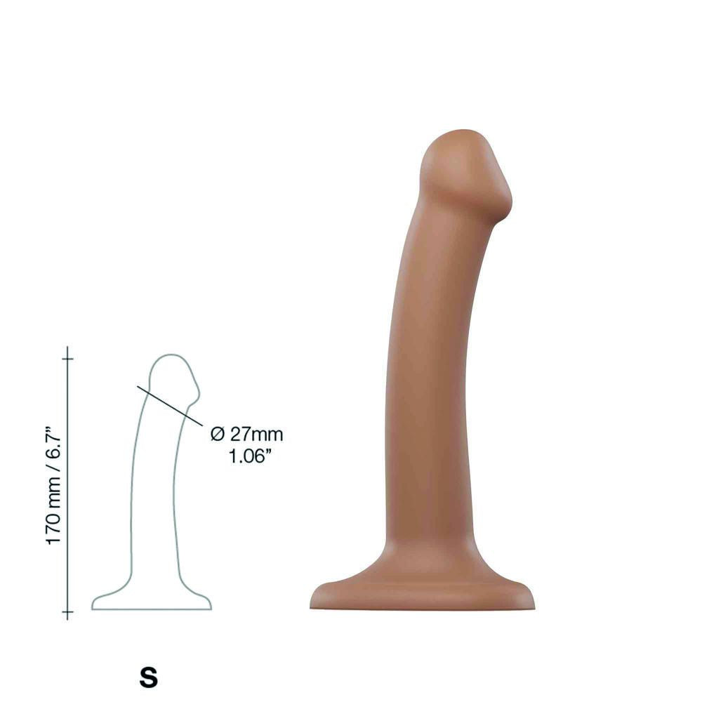 Dildo Dual Density Strap-on-me Caramel Silicone