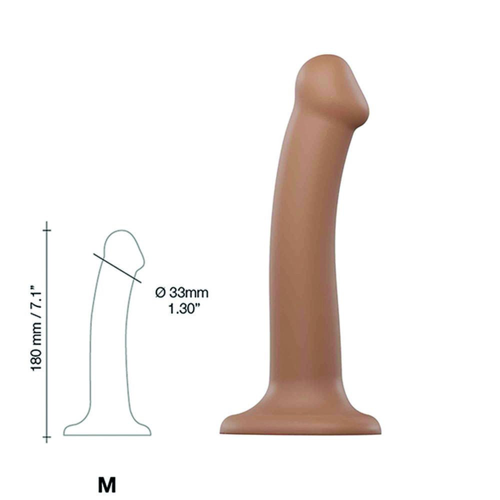 Dildo Dual Density Strap-on-me Caramel Silicone