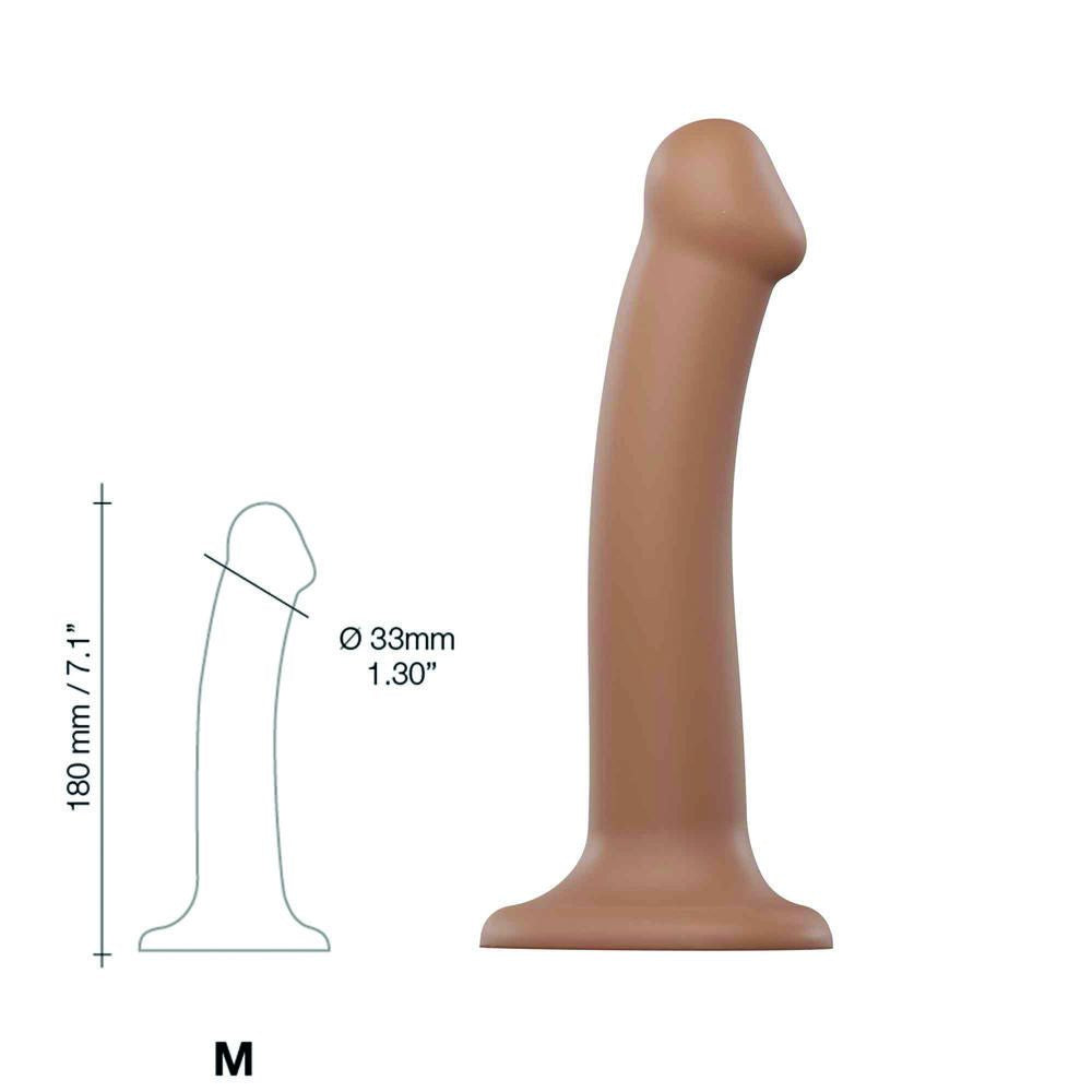 Dildo Dual Density Strap-on-me Caramel Silicone