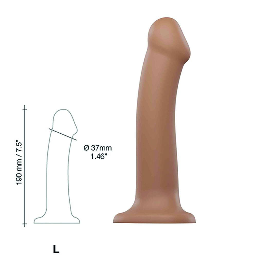 Dildo Dual Density Strap-on-me Caramel Silicone