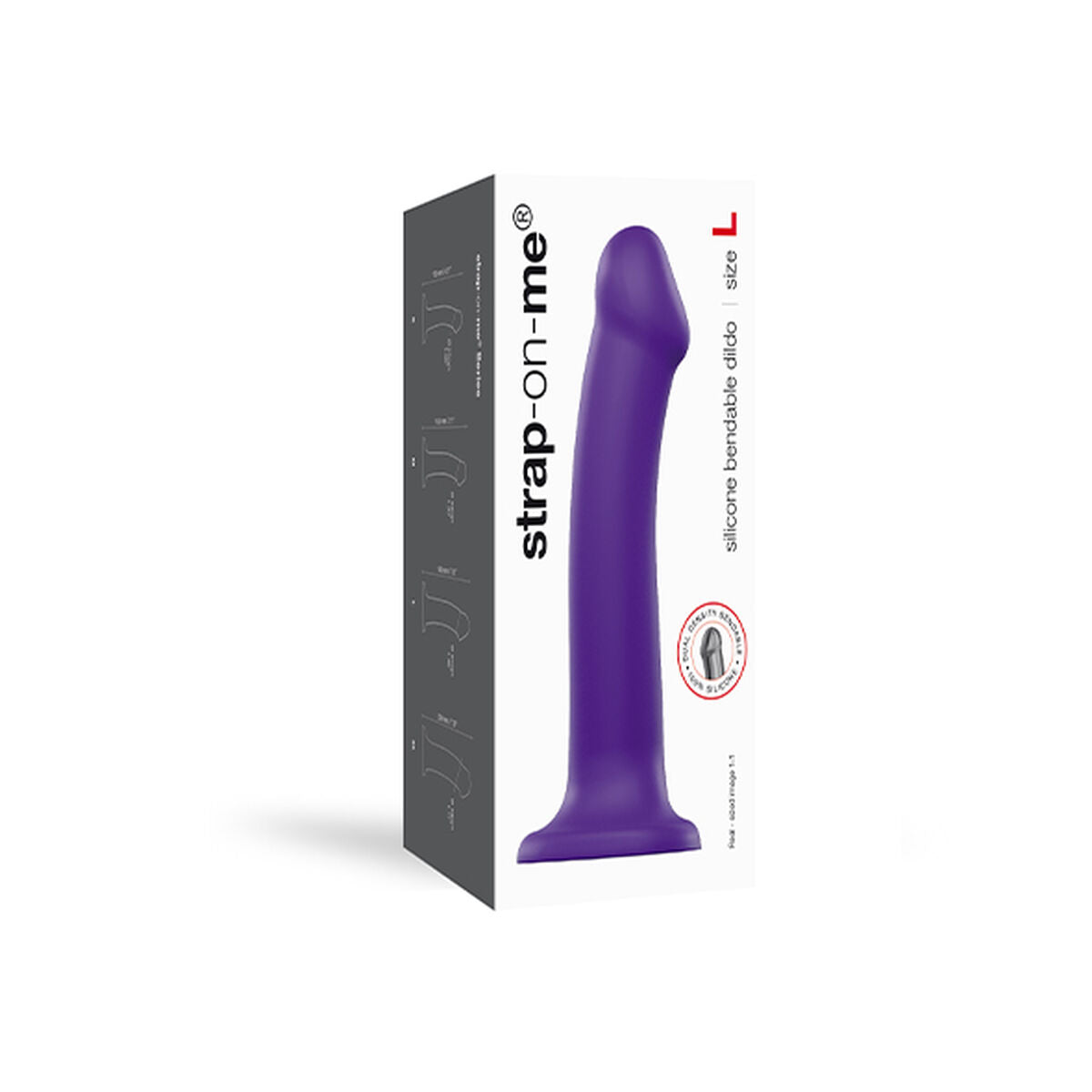 Dildo Dual Density Strap-on-me Purple Silicone