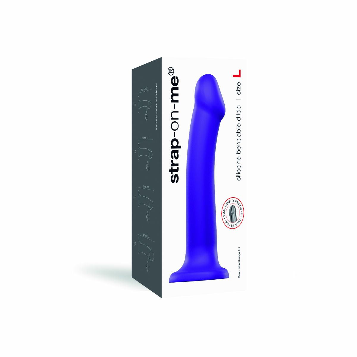 Dildo Dual Density Strap-on-me Purple Silicone