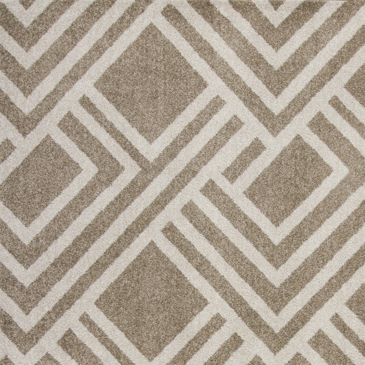 7inchesx10inches Beige Machine Woven UV Treated Geometric Indoor