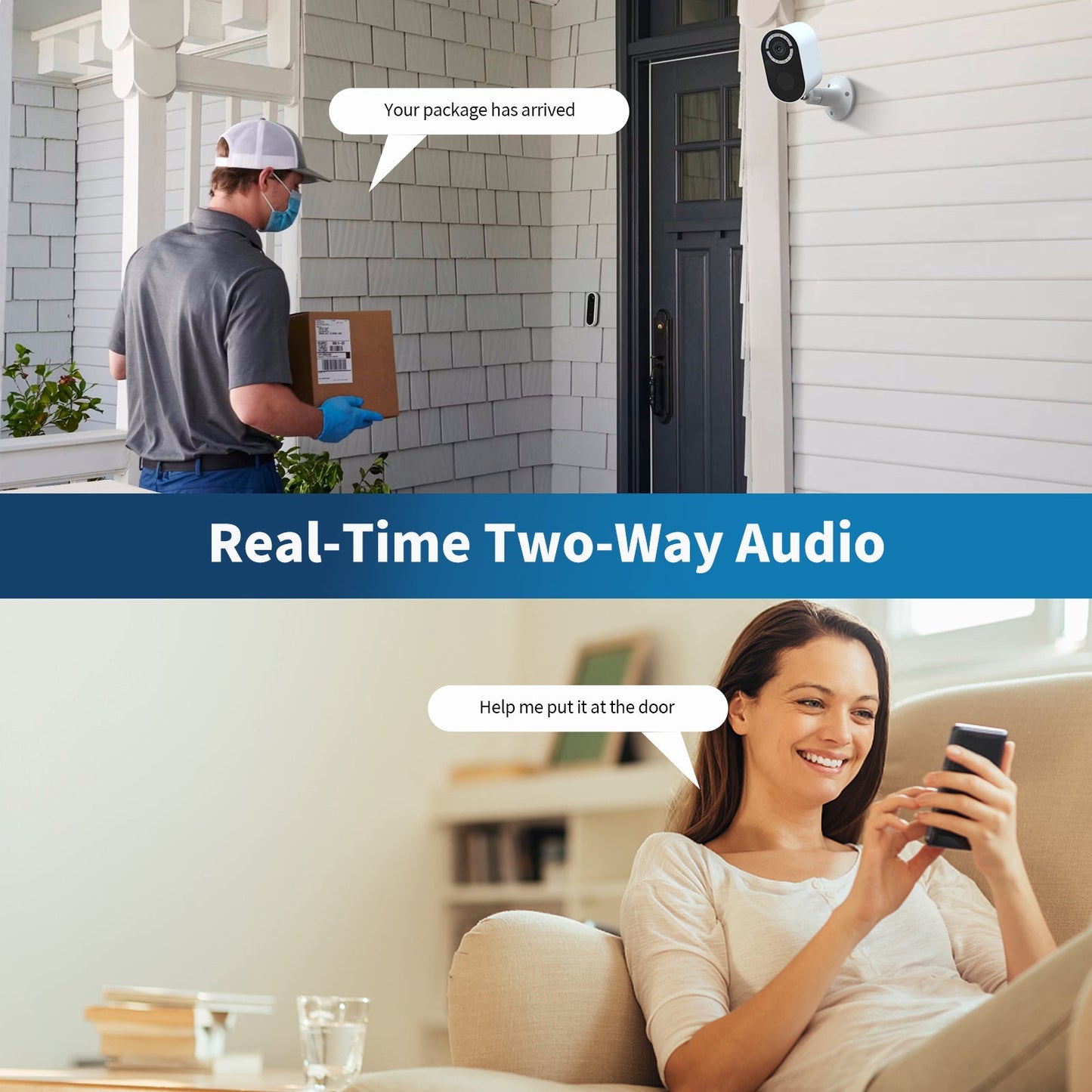 Solar Battery Security Camera Wireless Wifi CCTV Solar Powered Camera
