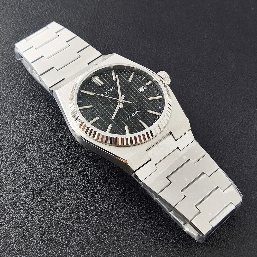New Luxury Men's watch Stainless steel sapphire glass 10Bar waterproof wrist watch NH35 Movement Automatic mechanical NH35 watch