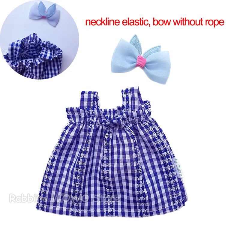 1PC Lovely Maid Outfit Suit Dress Clothes for 25cm Mellchan Baby Doll Accessories Fit 1/6 BJD Doll Girls DIY Gifts