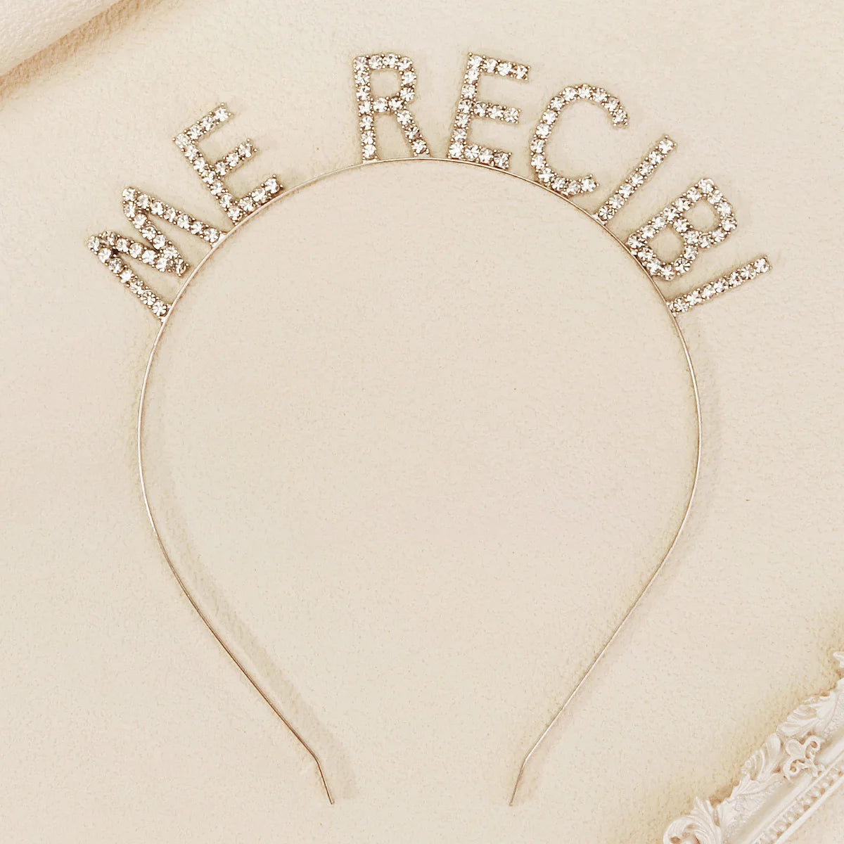 FELIZ NAVIDAD Christmas Alphabet Hair Band Sparkling Rhinestone Handmade Crown Tiara Party Headwear For Women and Girls