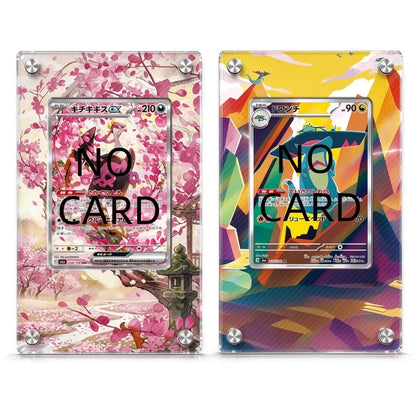 High-definition Transparent PTCG Anime Card Acrylic Screw Frame Collectible Display Protection Box Card Not Included