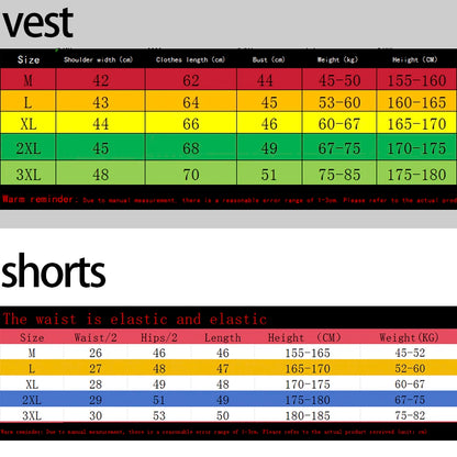 Men's Tank Top Sets 2026 Summer Quick drying beach sweat suit seaside running Sportswear sports oversize jogging suit crewneck