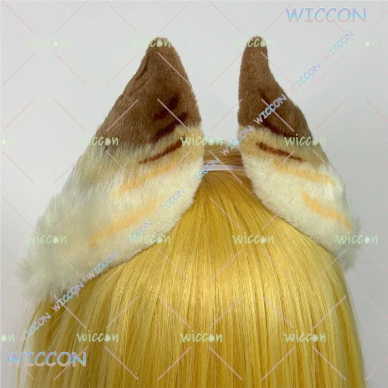 Bestnify@Zenless Zone Zero Alice Fluffy Animal Ears Tail Set Adjustable Headband Hair Clip Cosplay Costume Anime Game Halloween