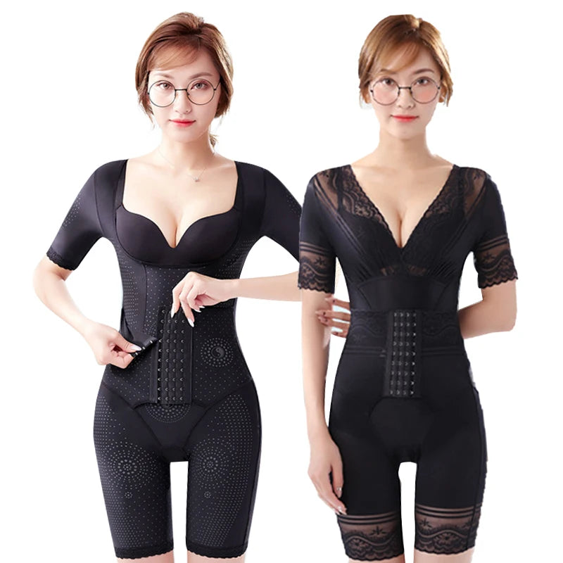 Slimming Belly Sheath Shapewear Women Breasted Bodysuits Open Crotch Sexy Underwear Body Shapers Plus Size Push up Nude Lingerie