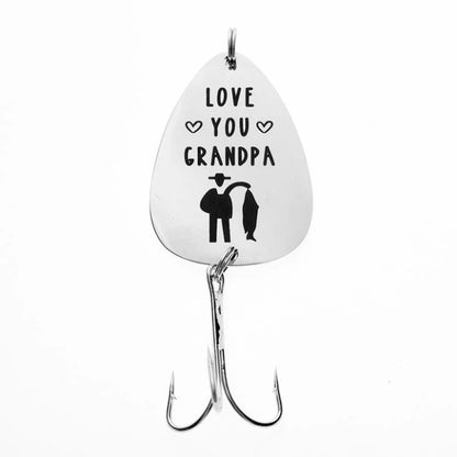 Fathers Day Gift for Dad Grandpa Pregnancy Announcement Gift for Husband Grandpa's New Fishing Buddy Fishing Lure Fisherman Gift