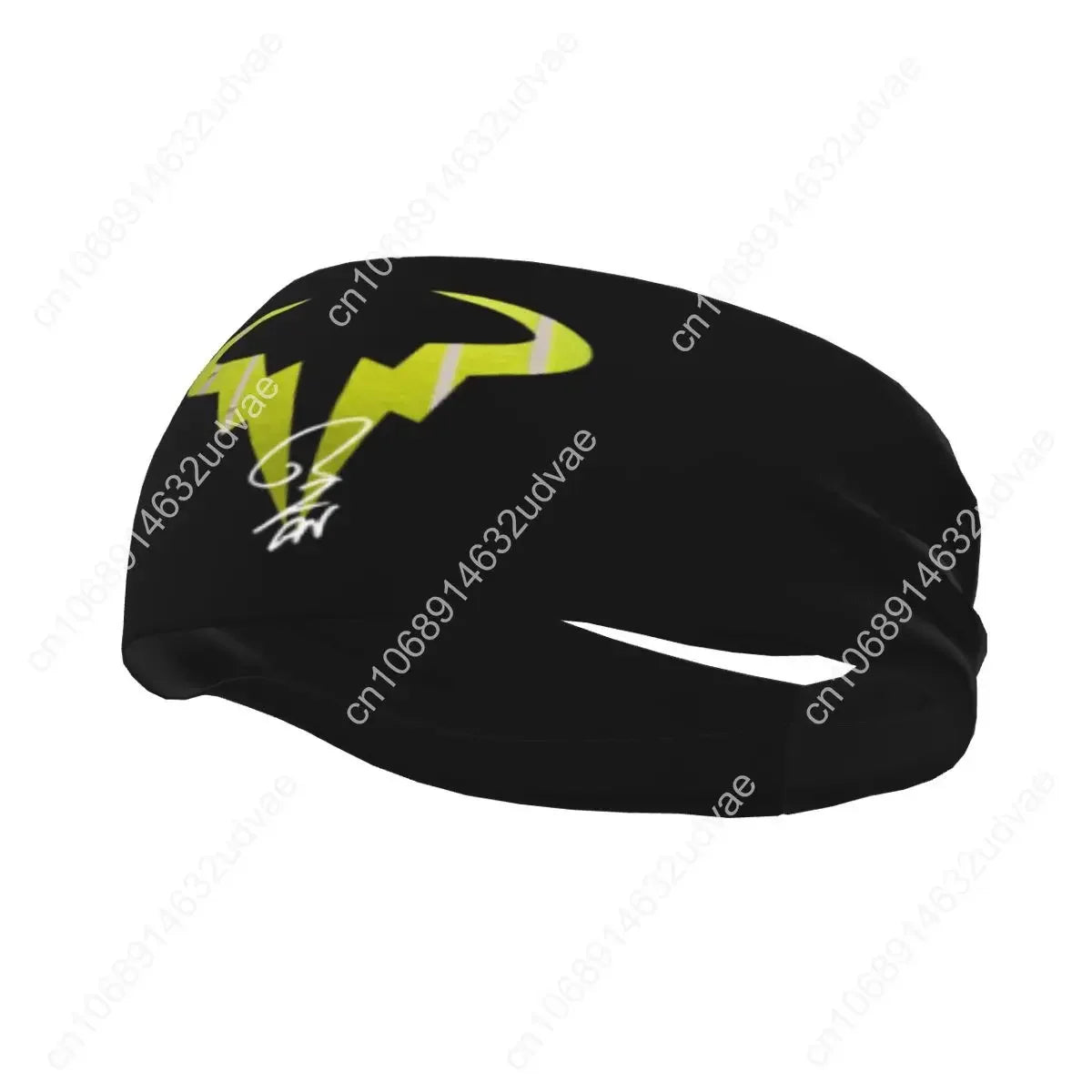 Rafael Nadal Logo Tennis Player Women Men Sweatband Sweat Headband Stretch Cycling Sport Hair Bands Sweat Bandage Sports Safety