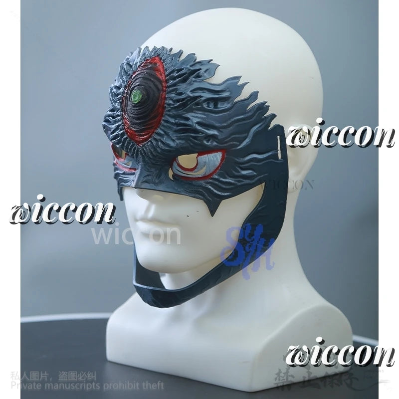 Anime Dandadan SE2 Cosplay JJ Enjōji Jin Costume Evil Eye 3D Polylactic Acid Base Mask Horror Halloween Christmas Party Gifts