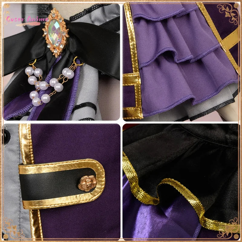 Anime BanG Dream! Rinko Shirokane  Cosplay Costume Uniform Halloween Carnival Party Christmas Play Role Clothes Clothing
