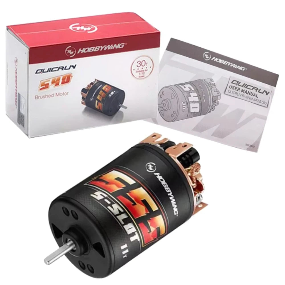 NEW HOBBYWING QuicRun 540 30T 40T 555 11T 13T Brushed Motors for 1/10 RC Model Car Crawler Buggy Retrofitting Accessories