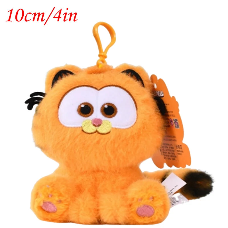 Kawaii Original Garfield Plush Doll Keychain Cartoon Anime Movie Stuffed Plushie for Bags Decor Birthday Christmas Gift