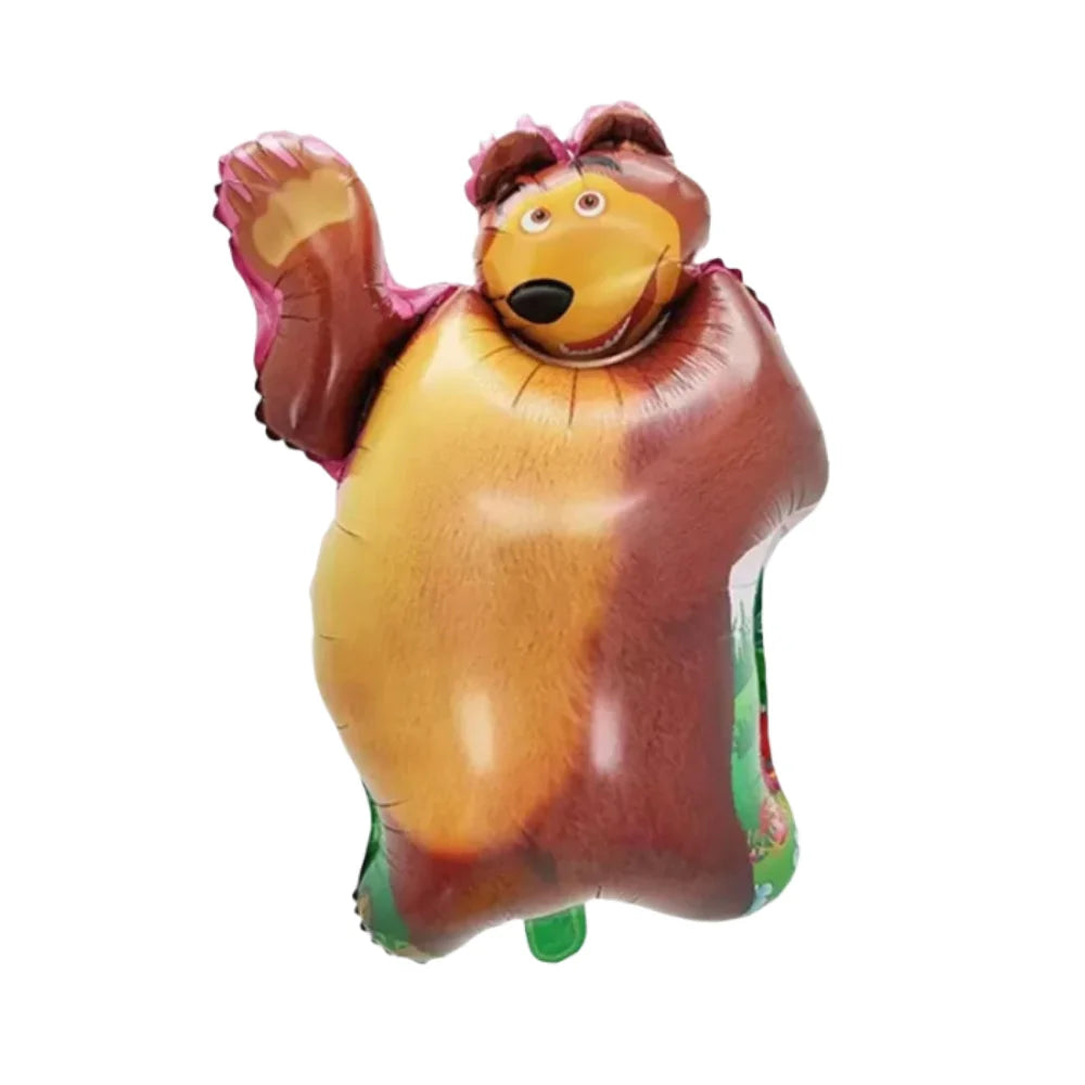 Cute Mashas and the Bear Party Balloons Party Decorations Cartoon Bear Party Favors Baby Shower Gifts For Kids Birthday Party
