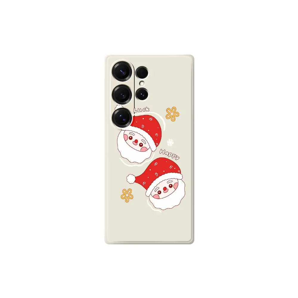 Cute Christmas Phone Case For Samsung Galaxy S25 S24 S23 S22 S21 S20 Ultra Plus S10 Plus S24FE S23 FE S22FE S21 FE S20 FE Cover