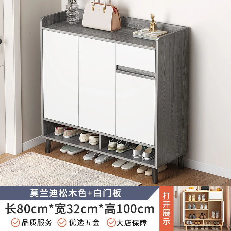 Shoe cabinet Home entrance Indoor entry Door entrance Corridor aisle Large capacity multi-layer storage Elevator entrance Shoe r