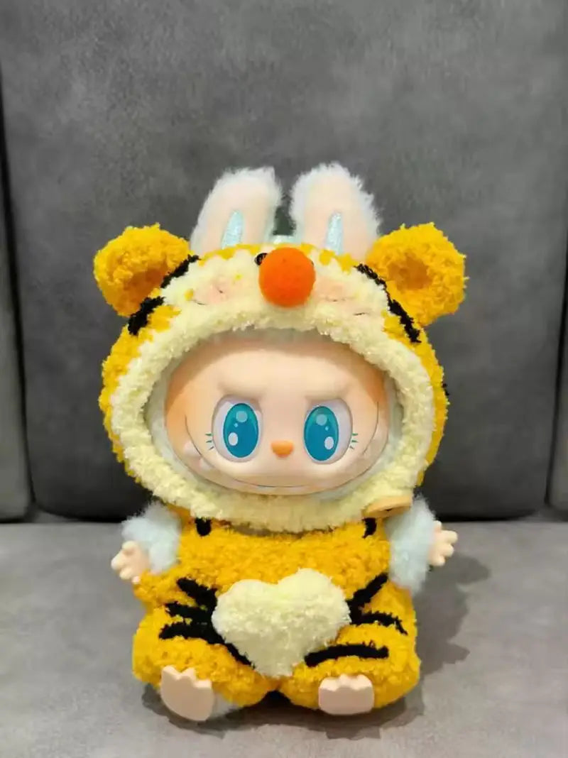 Disney Labubu Only clothes Baby Dressed For Archangel Zimomo Goof Bruto Donald Duck Clothes Vinyl Suit Sitting Doll Clothes Gift