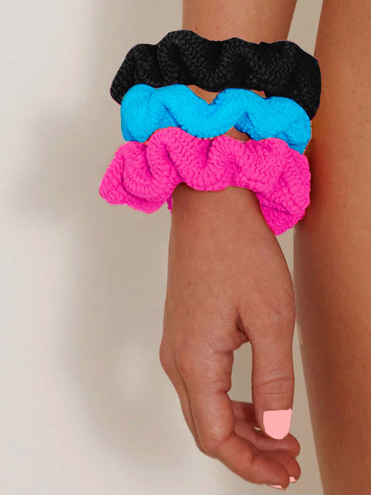 Crinkle Hair Scrunchie 3 Piece Set
