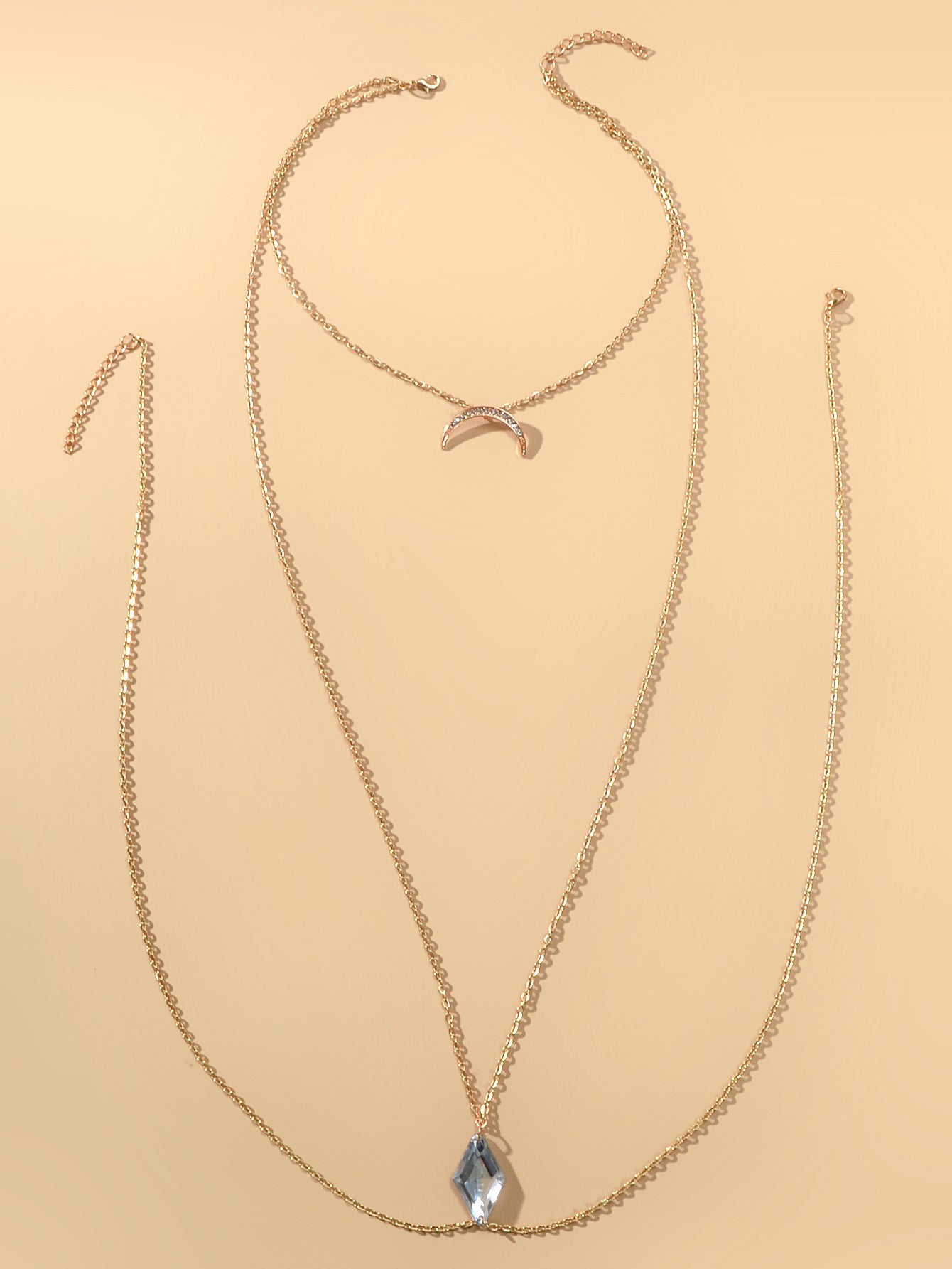 Glamorous Sexy Bikini Beach Body Chain Moon Chest Harness Belly Waist