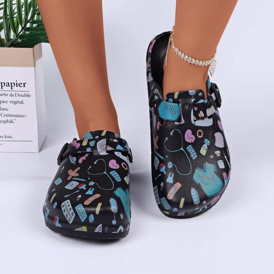 Nurses Slippers Platform EVA Clogs Mules - Lightweight Women's Sllides