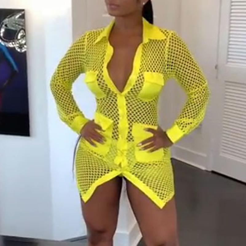 Sexy white mini short neon dress Women night party club