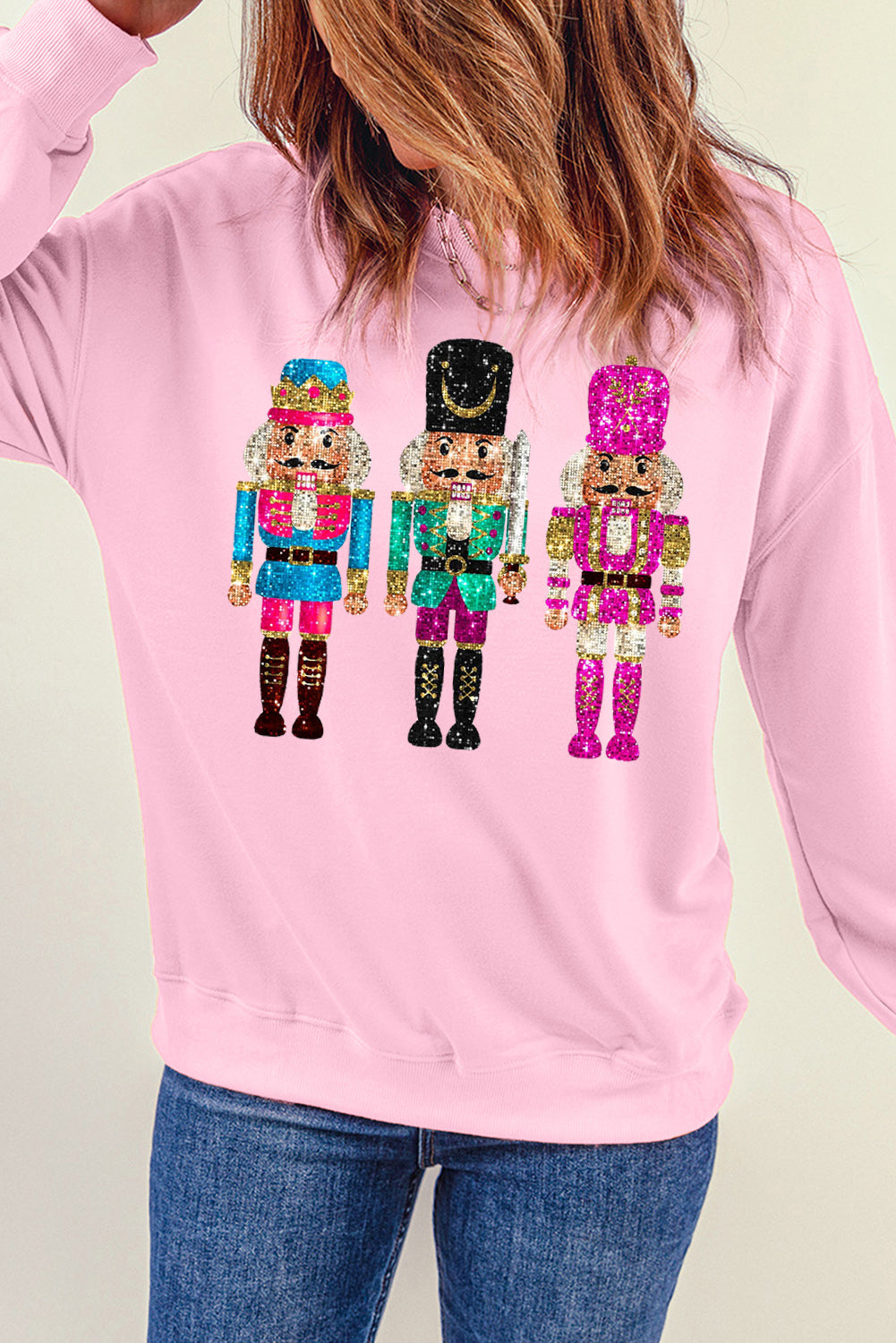 Christmas Nutcracker Drop Shoulder Sweatshirt