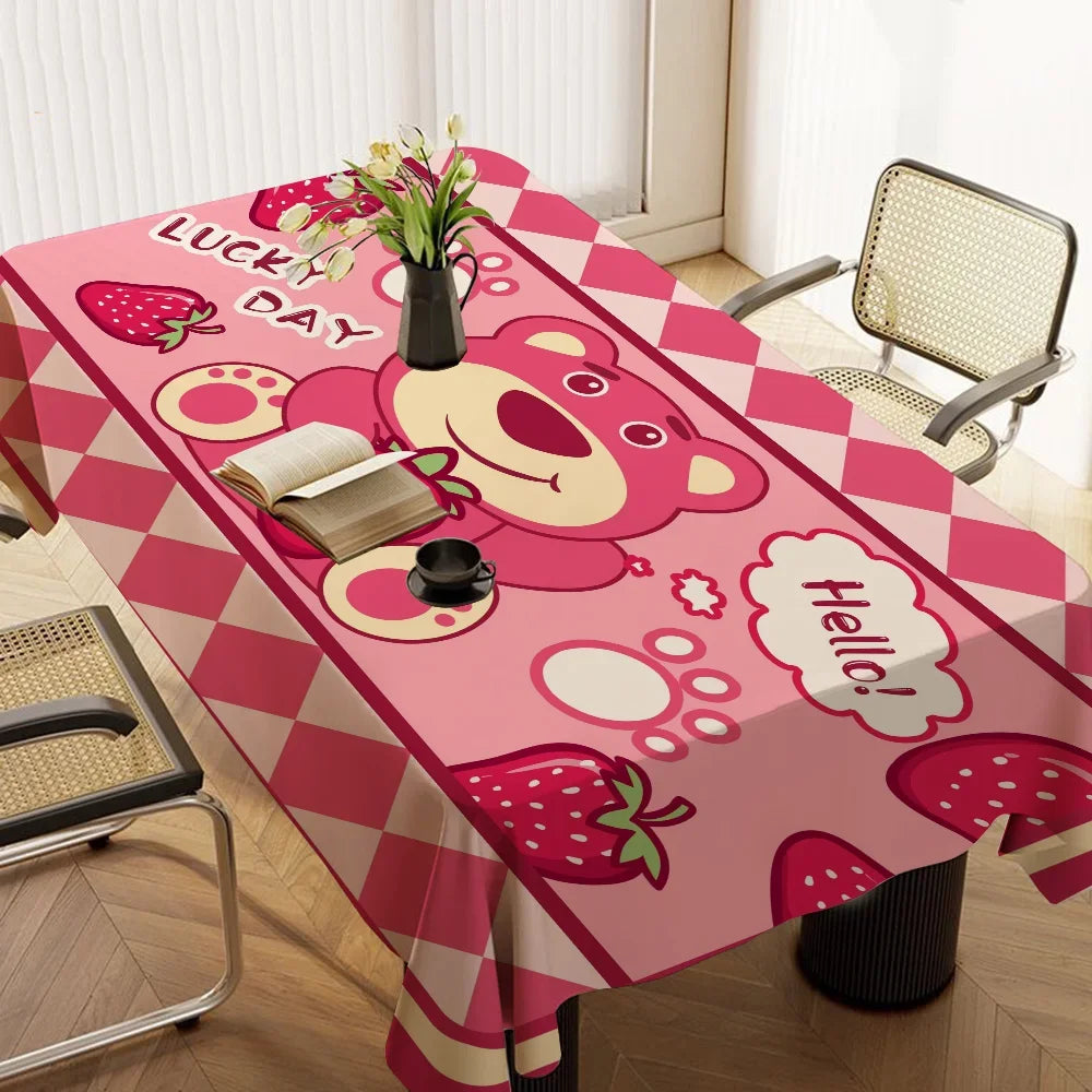 L-LotsoS Table Stain Resistant Decorative Washable Polyester Tablecloths for Dining Table Parties and Wedding