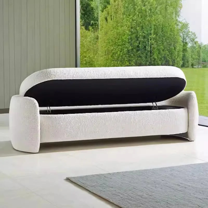 Vanity Chair Pouf Foot Stool Salon Storage Nordic Bench Seat Shoe Big Size Step Stool Ergonomic Muebles Entrance Hall Furniture