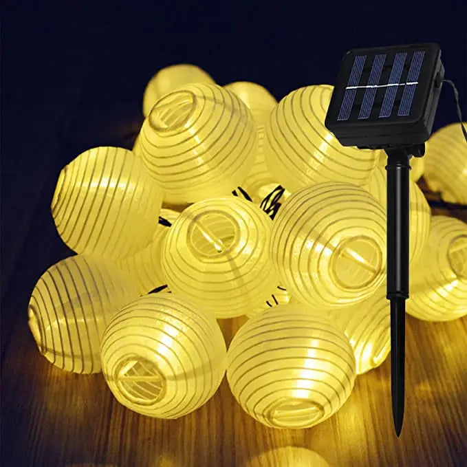 Waterproof Lantern Solar String Fairy Lights 6.5M 30 LED Outdoor Garland Patio Light Solar Power Lamp Christmas for Garden Decor