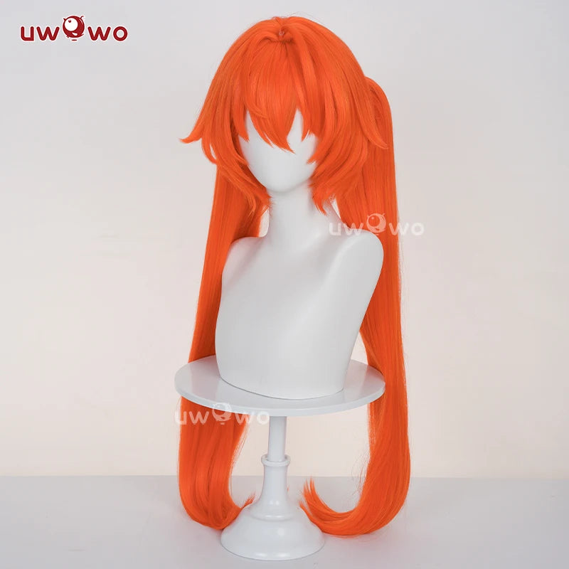 UWOWO Orphie Wig Game Zenless Zone Zero ZZZ Orphie Cosplay Wig Orphie "Magus" Magnusson Wig Orange Hair Long Hair Halloween Wig
