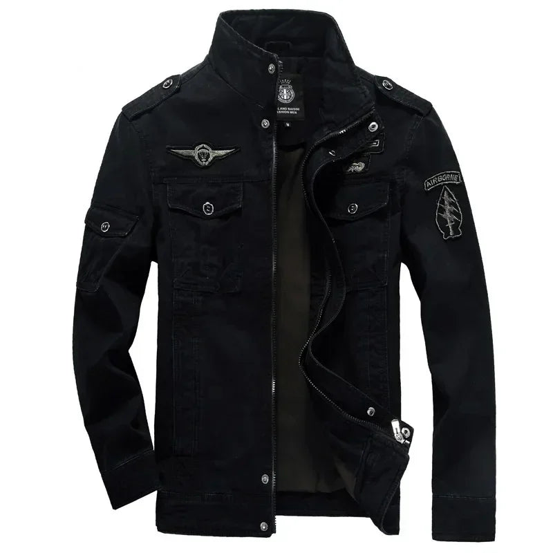 Men's Jacket Workwear Style Regular Length Loose Fit Chinese Brand Outdoor Flight Special Forces Uniform Large Size Casual Coat