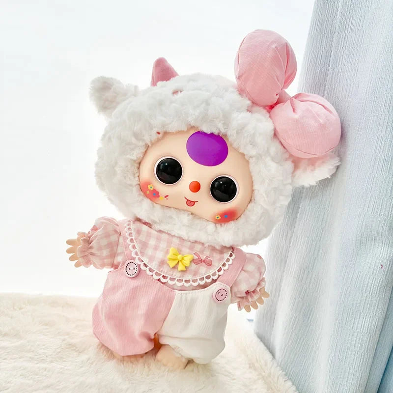 Baby Three Doll Clothes For 400% Large Cute Bow Double Spelling Back Pants Adorable Three-Piece Set Doll'S Accessories Gifts