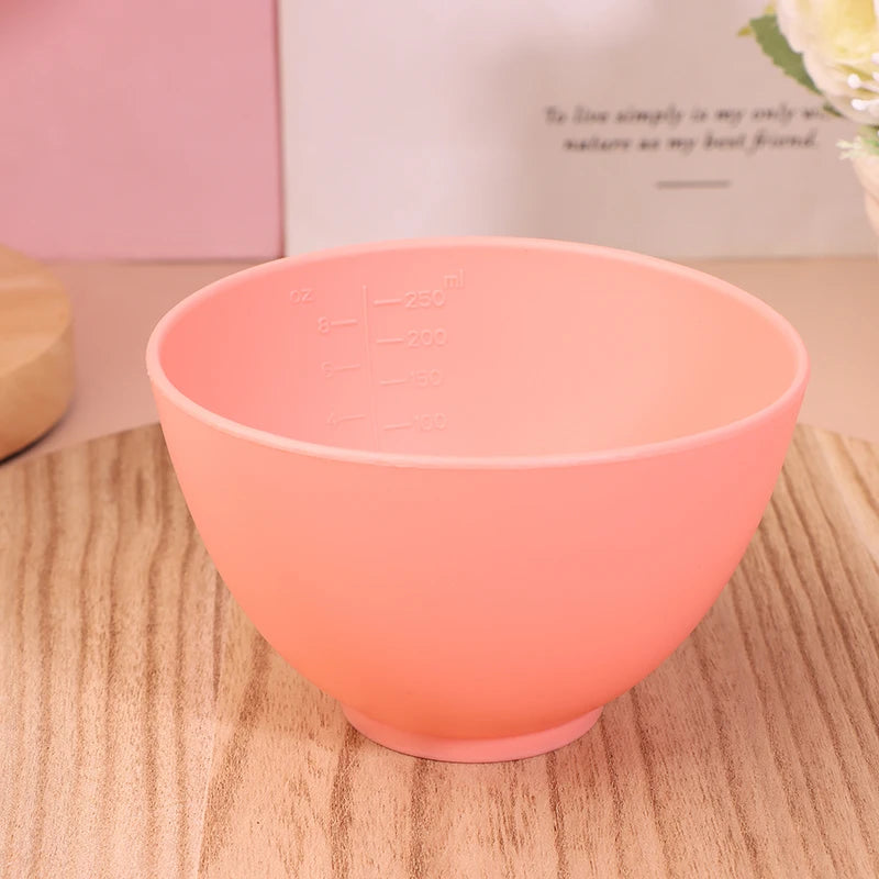Colorful Silicone Face Mask Bowl Mask Stick Big Face Mask Powder Mixing Bowl Masks Brush Skin Face Care Tool