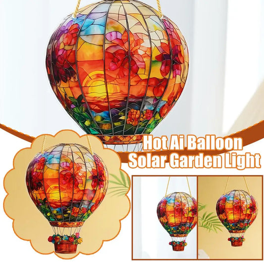 Hot Air Balloon Sun Catcher Acrylic Wall Hangable Colored Decor Indoor Window Decor Hangable Art For Home Indoor Outdoor