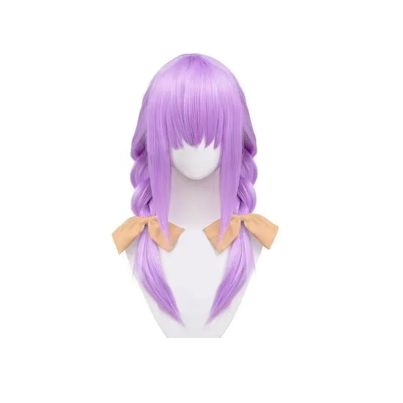 Blue Archive Hakari Atsuko Cosplay Costume Wig Headwear Women Carnival Halloween Carnival Party Roleplay Outfits Purple Hair