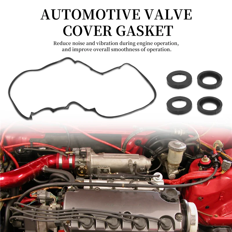 12341-Pr3-000 Oe For Honda B-Series Vtec Valve Cover Gasket Tube Seal Set B16 B18C