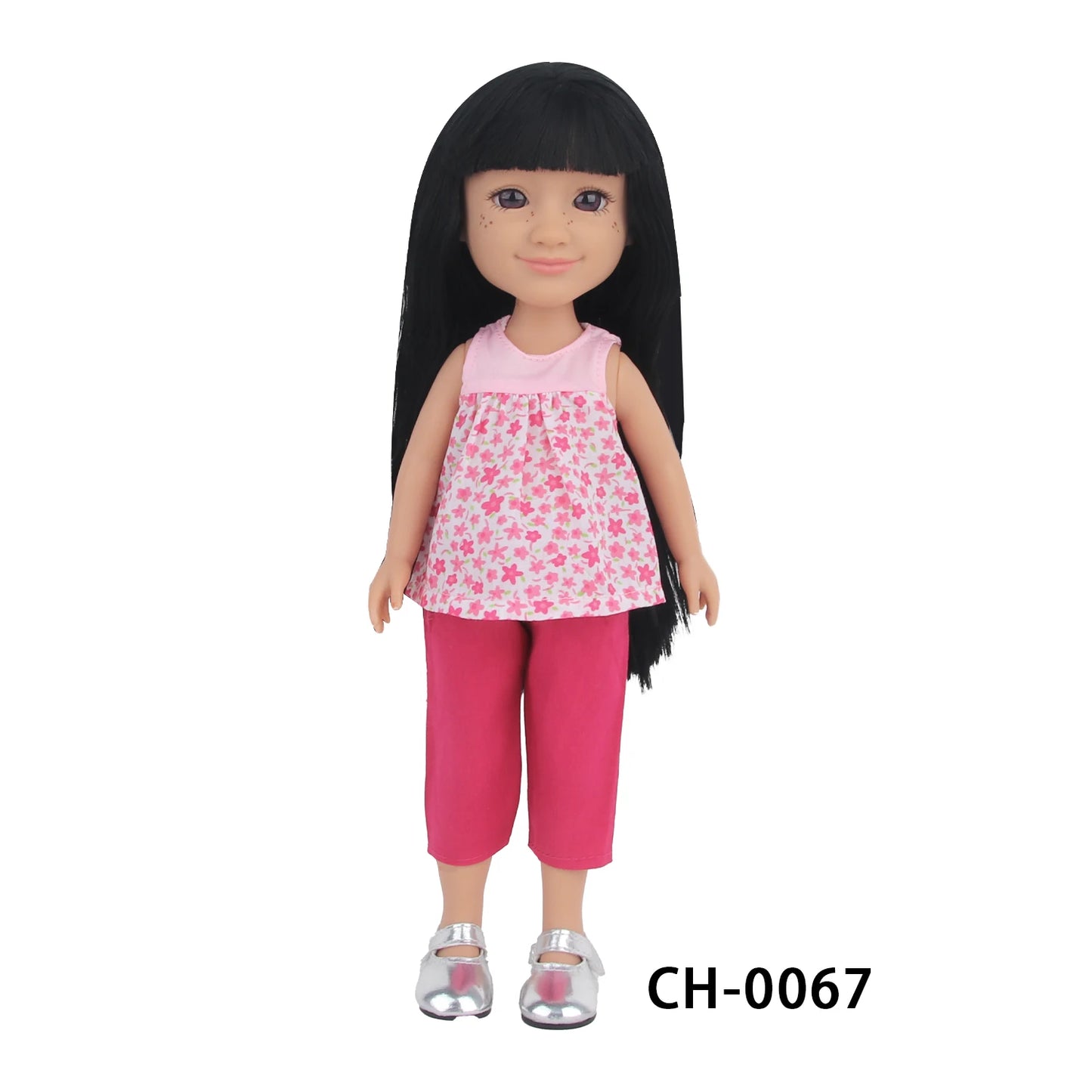 35CM Baby Doll Clothes Set Flower Sleeveless T-shirt+Cropped Pants Star Suit For 14 Inches American&Russia DIY Girl Dolls