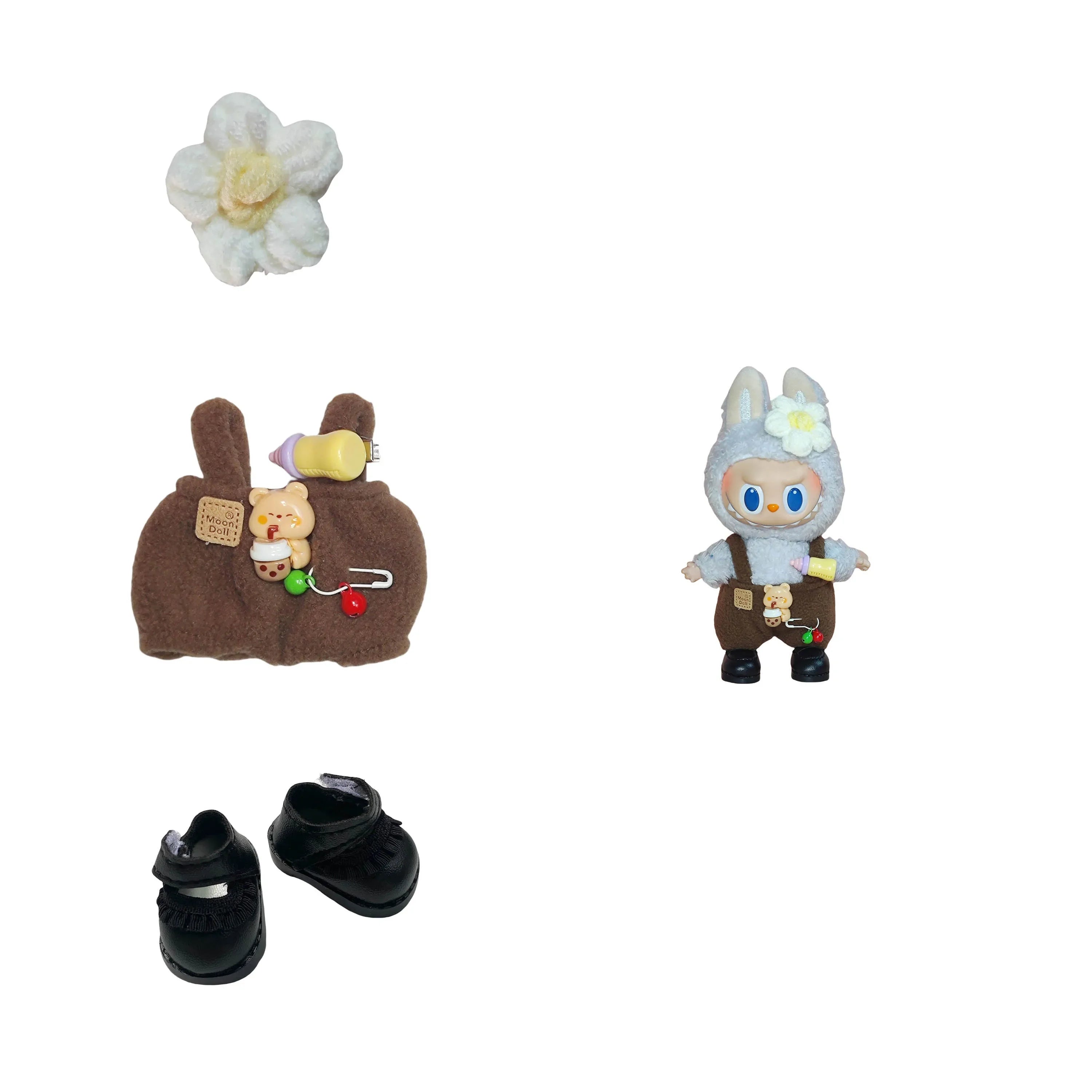 For 15-17cm Clothes for Labubu  - Mystery Box with Fashion Outfits, Baby Bottle Accessories, Cute & Stylish Sets